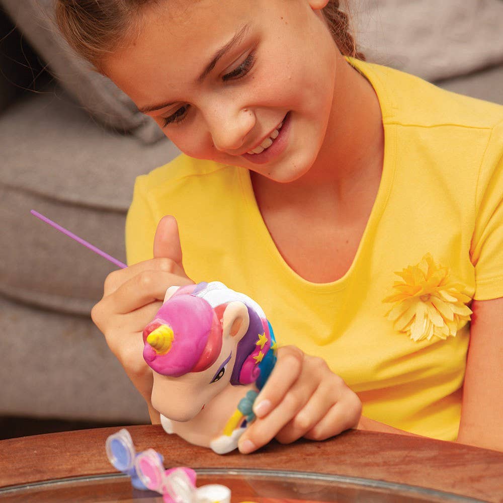KidzMaker/Paint Your Own Mini Glitter Unicorn Bank