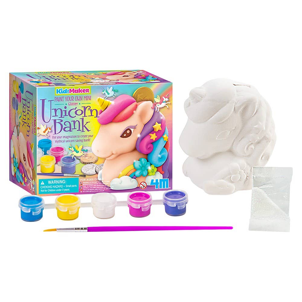 KidzMaker/Paint Your Own Mini Glitter Unicorn Bank