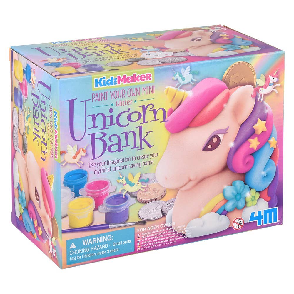 KidzMaker/Paint Your Own Mini Glitter Unicorn Bank