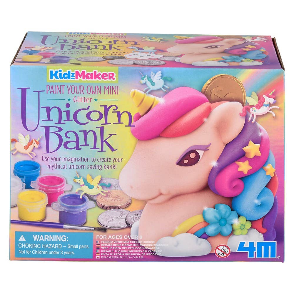 KidzMaker/Paint Your Own Mini Glitter Unicorn Bank