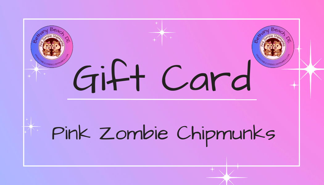 Pink Zombie Chipmunks Gift Card