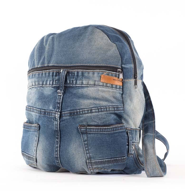 Recycled Jean Backpack