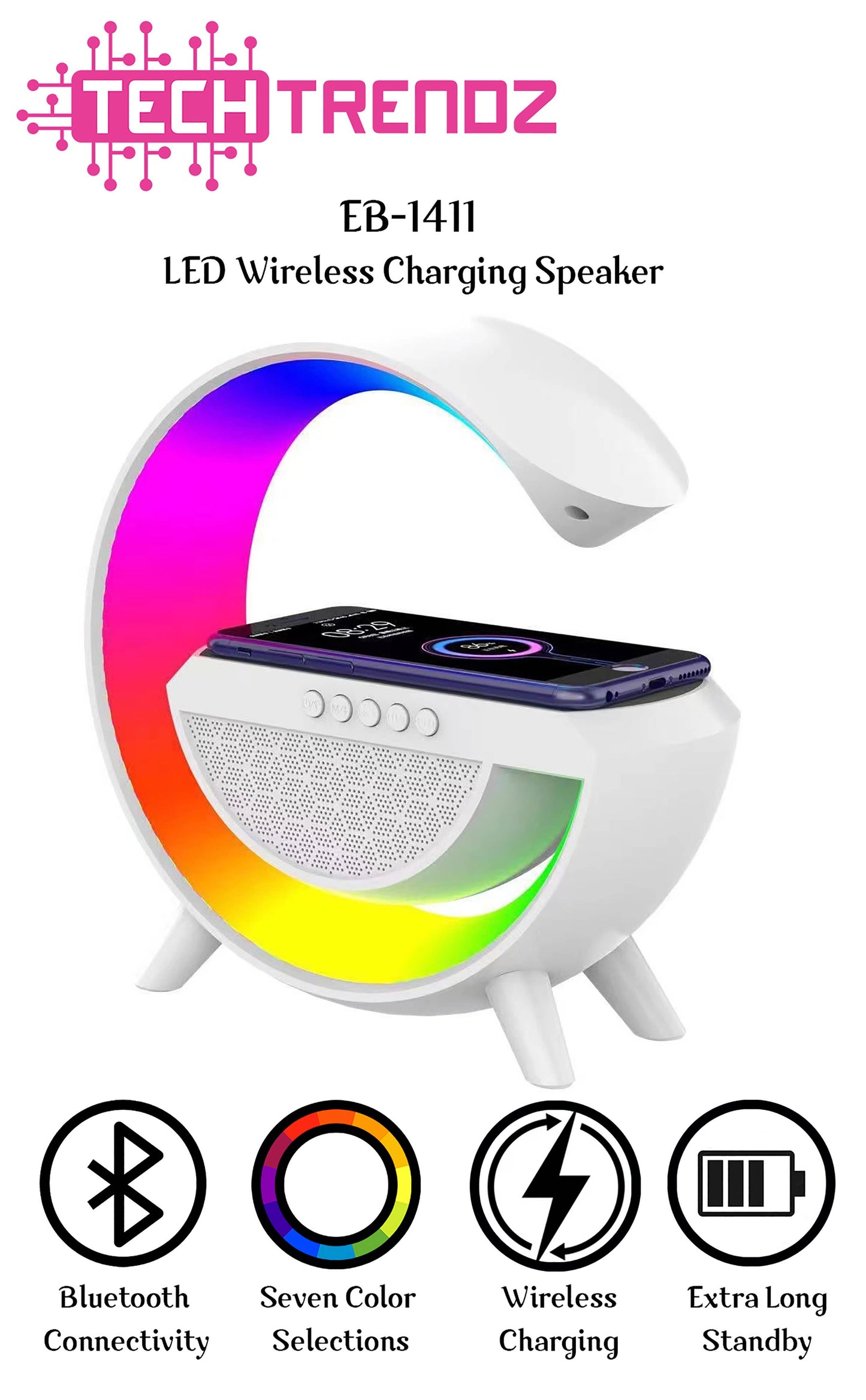 LED Wireless Charging Speaker