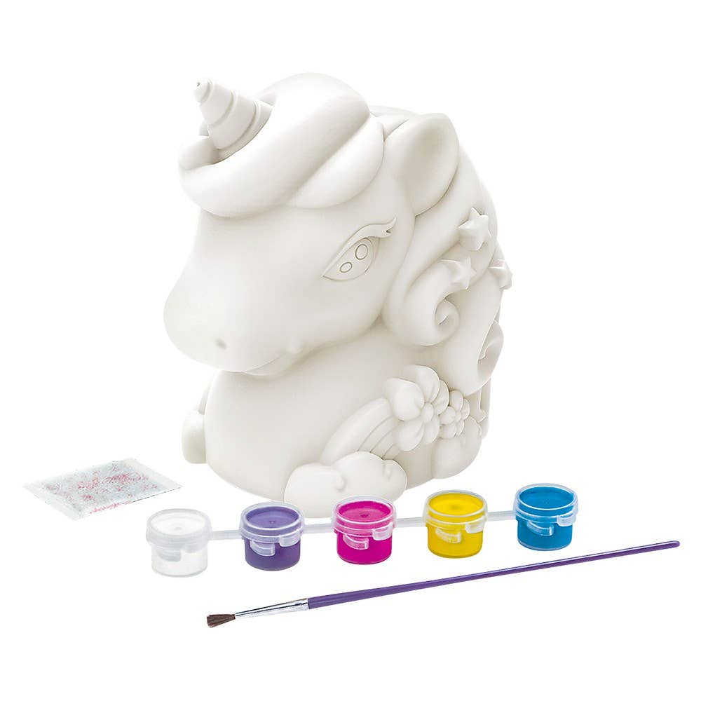 KidzMaker/Paint Your Own Mini Glitter Unicorn Bank