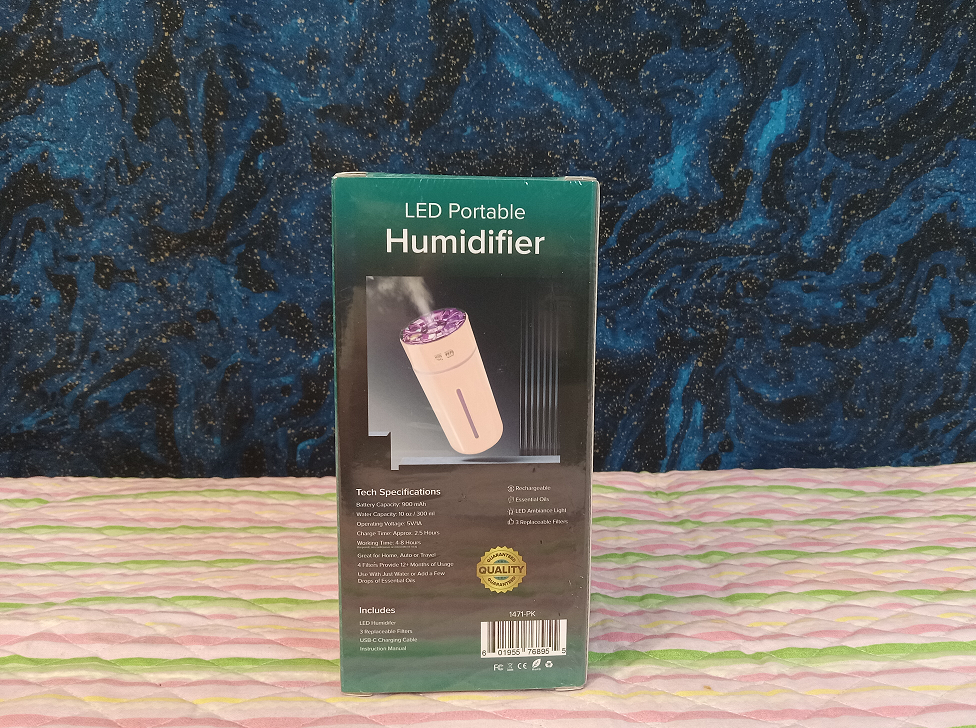 TechTrendz LED Portable Humidifier & Essential Oils