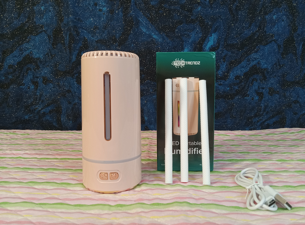 TechTrendz LED Portable Humidifier & Essential Oils