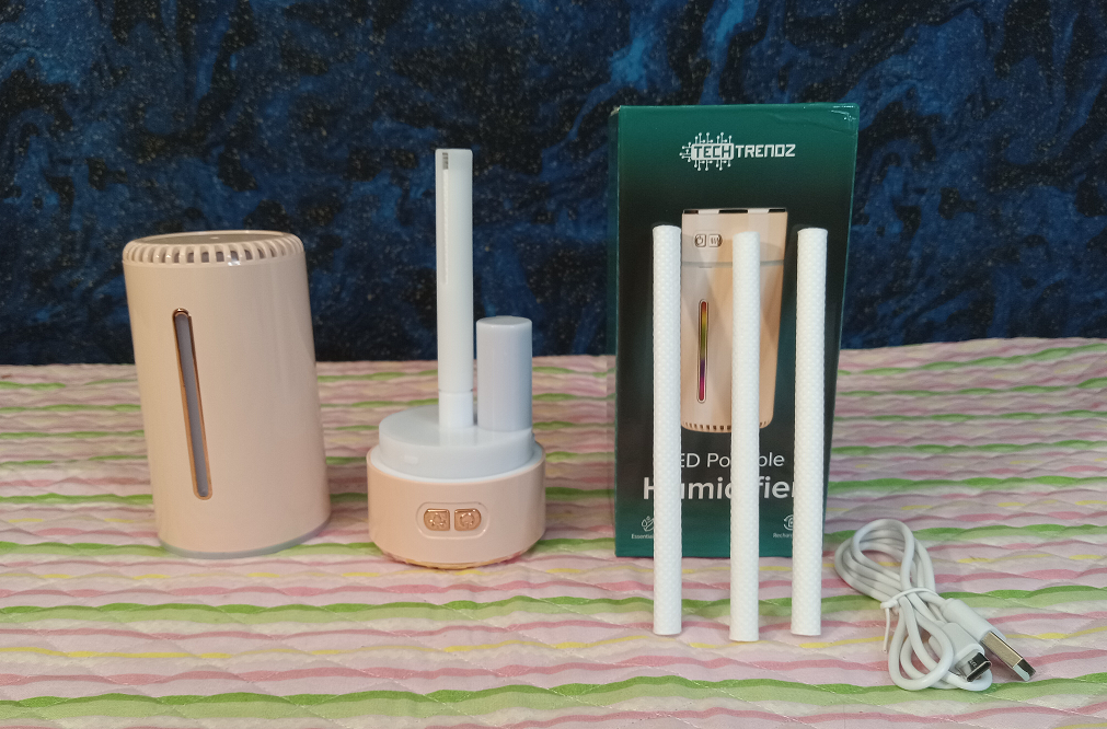 TechTrendz LED Portable Humidifier & Essential Oils