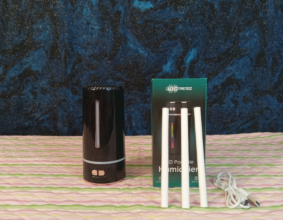 TechTrendz LED Portable Humidifier & Essential Oils