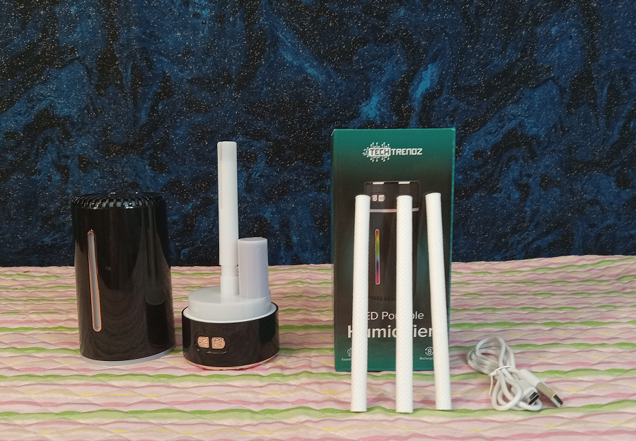 TechTrendz LED Portable Humidifier & Essential Oils